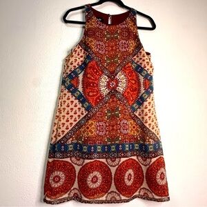 By&By Bohemian Multicolor Sleeveless Dress. Sz S.